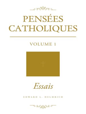cover image of Pensées Catholiques, Volume 1